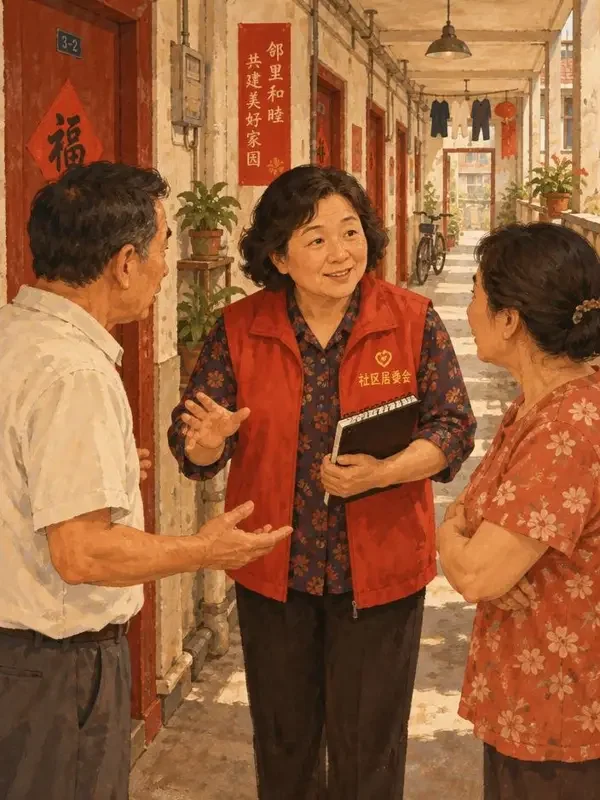 黄果短剧《王姨的调解本》封面