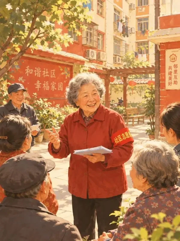 黄果短剧《红袖章上岗记》封面