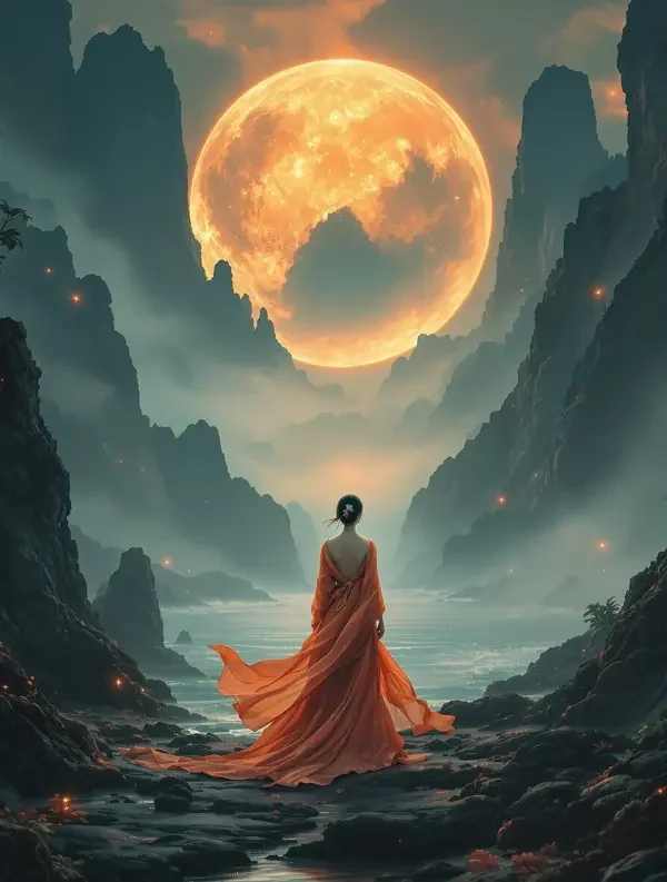 幻境旅人：月光之约 短剧封面，奇幻题材，共58集