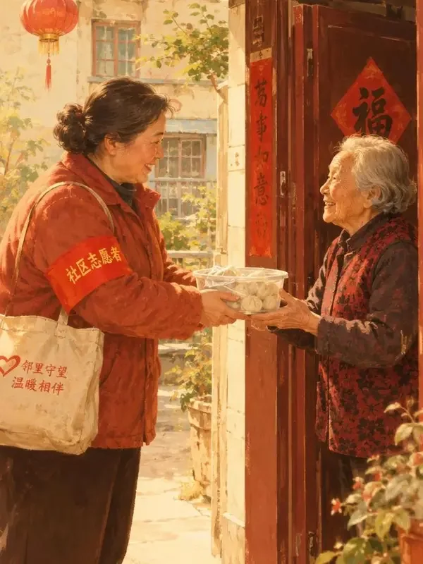 黄果短剧《一碗饺子暖三冬》封面