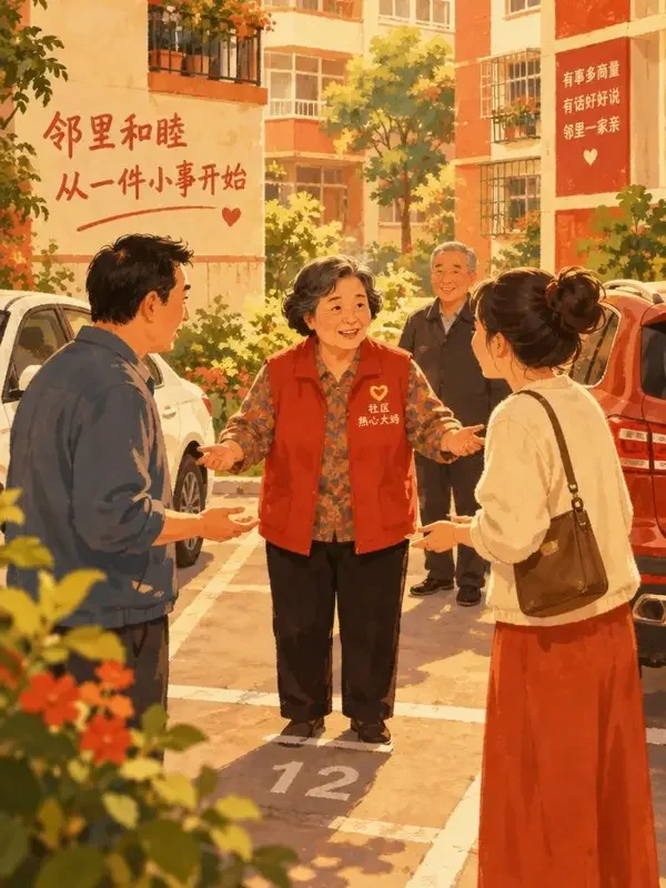 黄果短剧《一个车位的和解》封面
